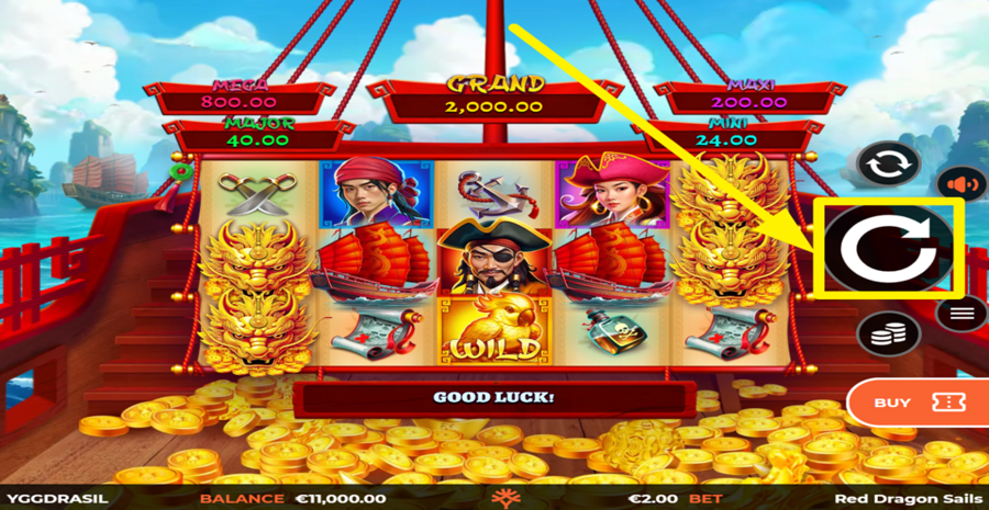 Red Dragon Sails Spin