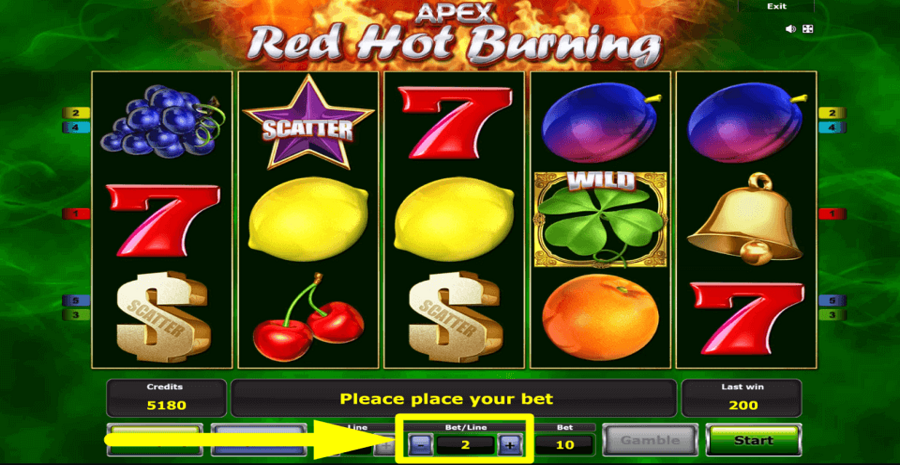 Red Hot Burning Bet Value