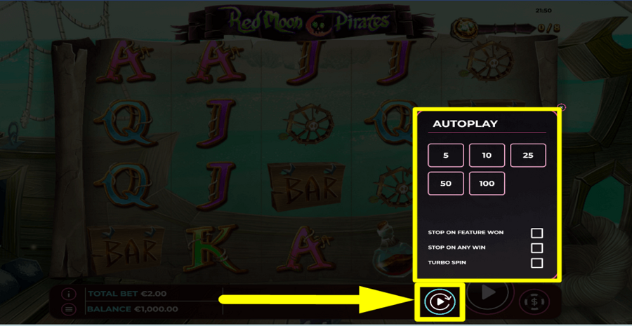 Red Moon Pirates Autoplay Feature