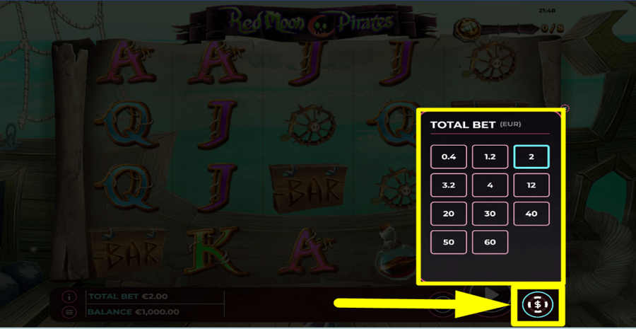Red Moon Pirates Bet Value