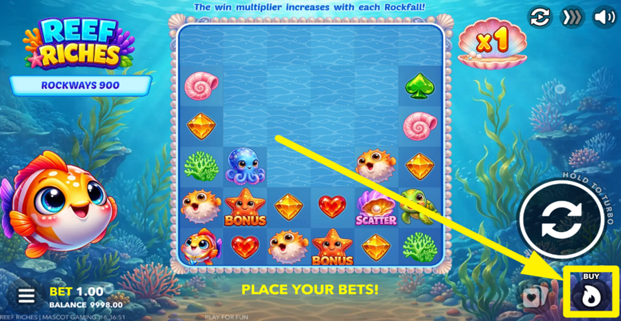 Reef Riches Buy Bonus