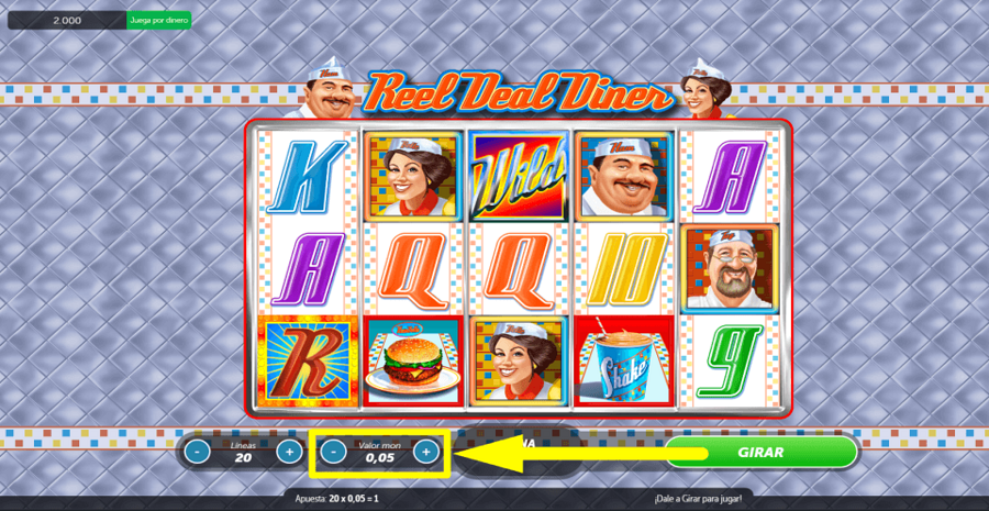 Reel Deal Diner Bet Value