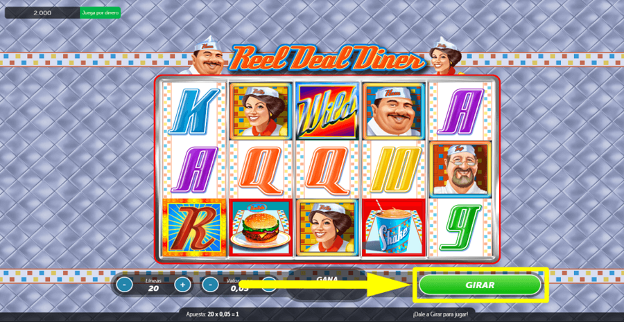 Reel Deal Diner Play Button