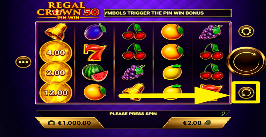 Regal Crown 50 Pin Win Autoplay