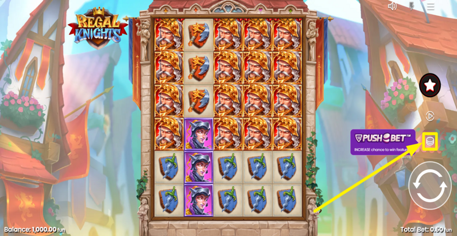 Regal Knights Adjust Bet