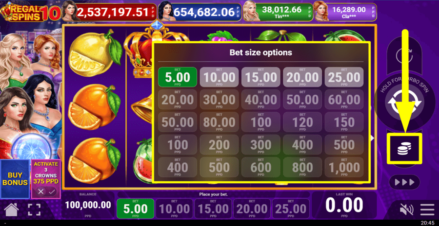 Regal Spins 10 Bet Value
