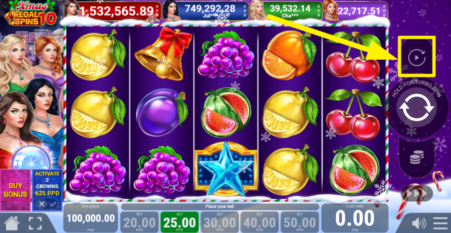 Regal Spins 10 Xmas Autoplay