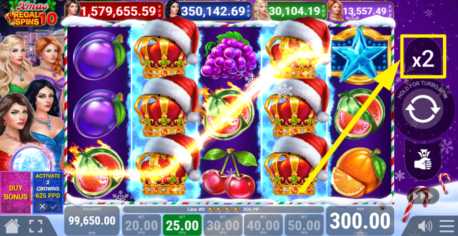 Regal Spins 10 Xmas Gamble
