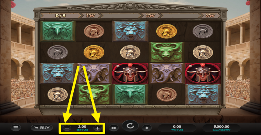 Relax Gaming Arena Of Fortune Adjust Bet