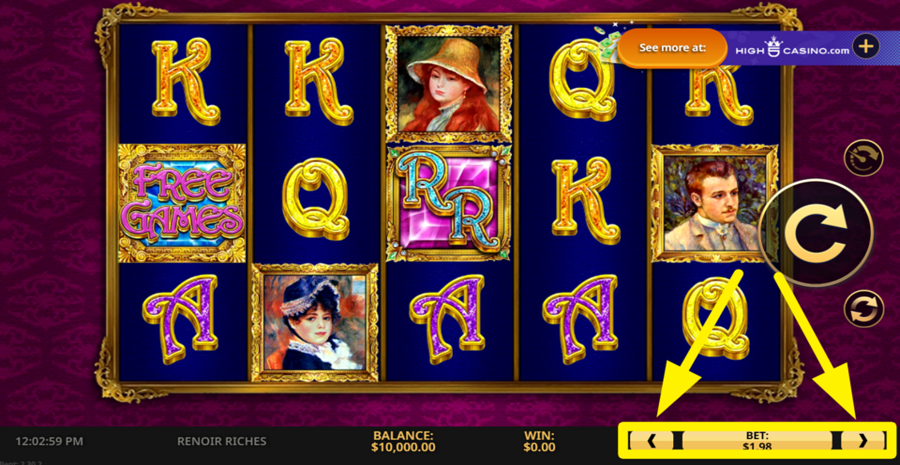 Renoir Riches Adjust Bet