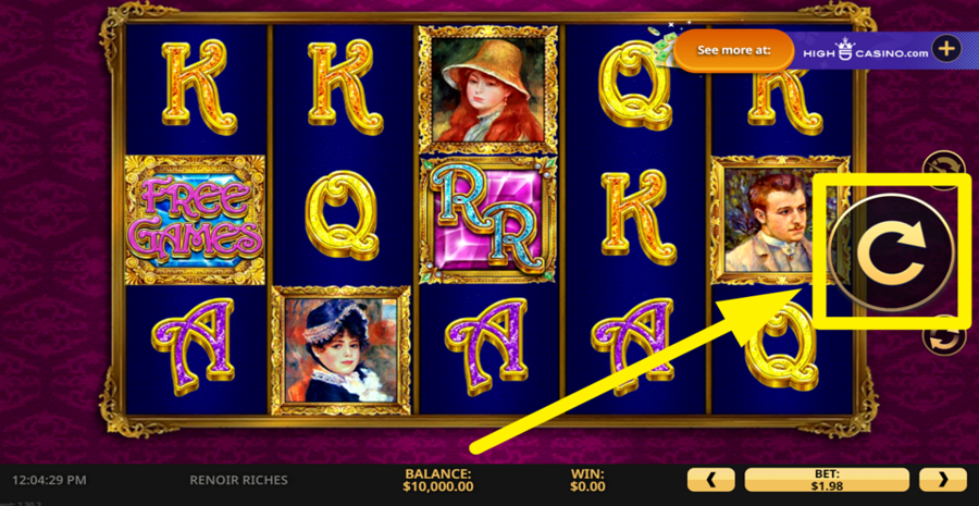 Renoir Riches Spin Button