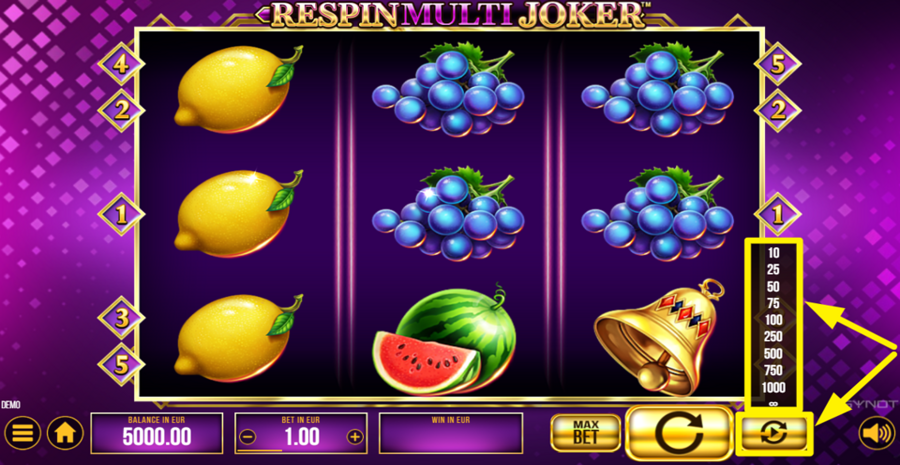 Respin Multi Joker Autoplay