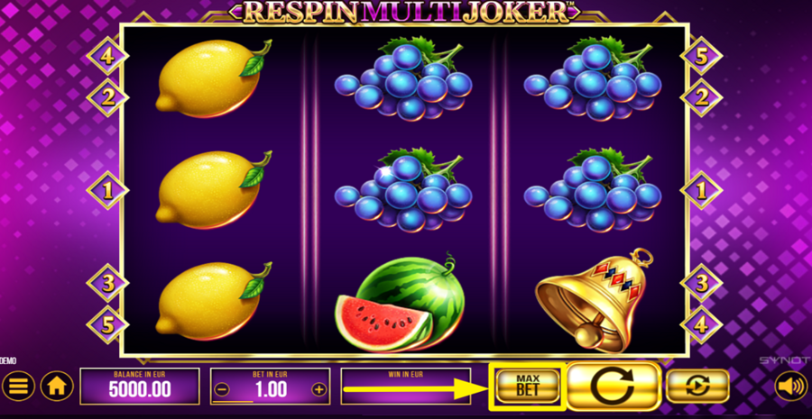 Respin Multi Joker Max Bet