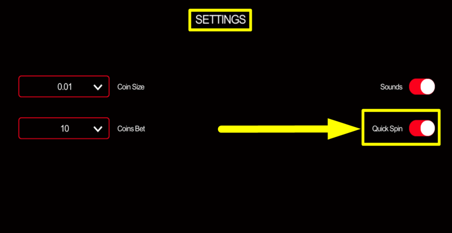 Retro Reels Extreme Heat Quick Spin Feature