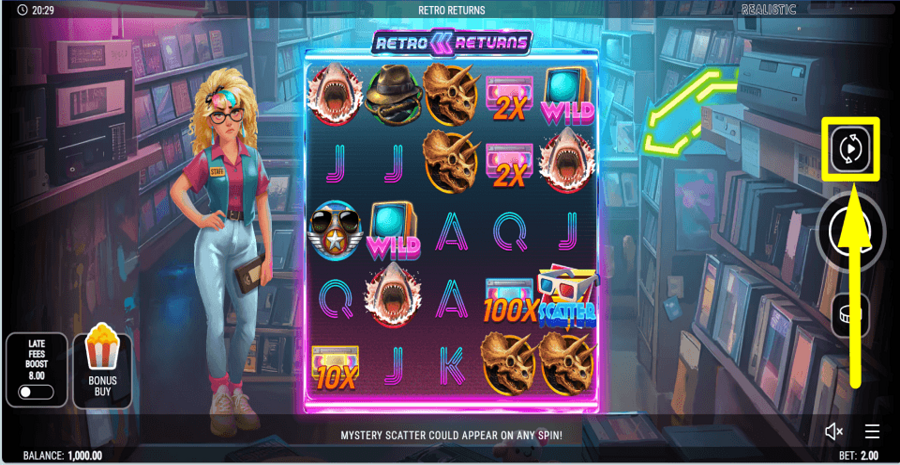 Retro Returns Autoplay Feature