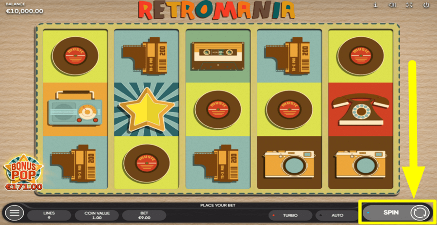 Retromania Spin Button