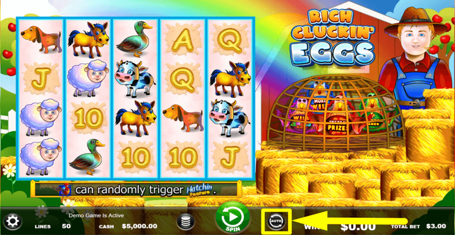 Rich Cluckin Eggs Autoplay Feature