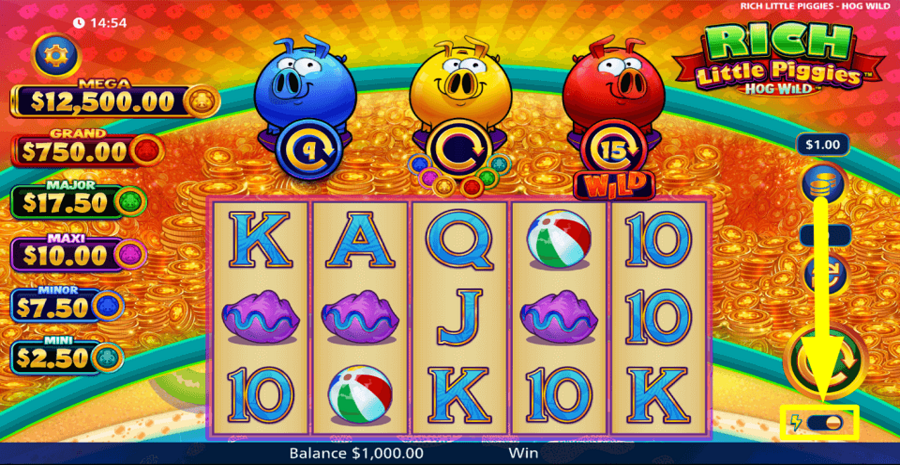 Rich Little Piggies Hog Wild Turbo Feature