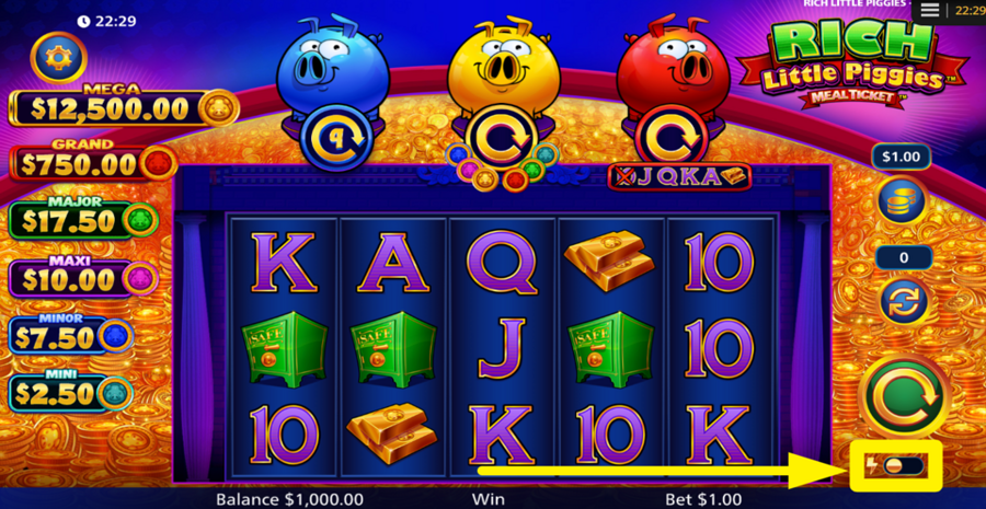 Rich Little Piggies Meal Ticket Turbo