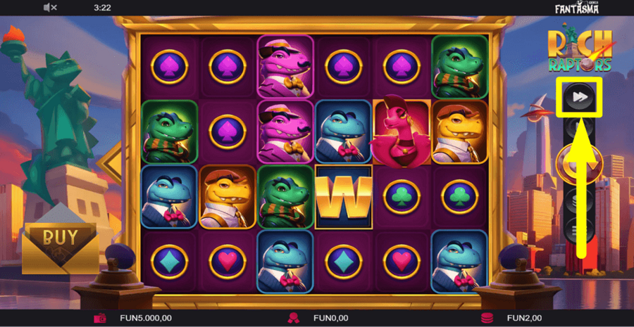 Rich Raptors Fast Play Feature