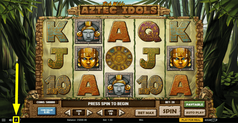 Rich Wilde And The Aztec Idols Game Speed