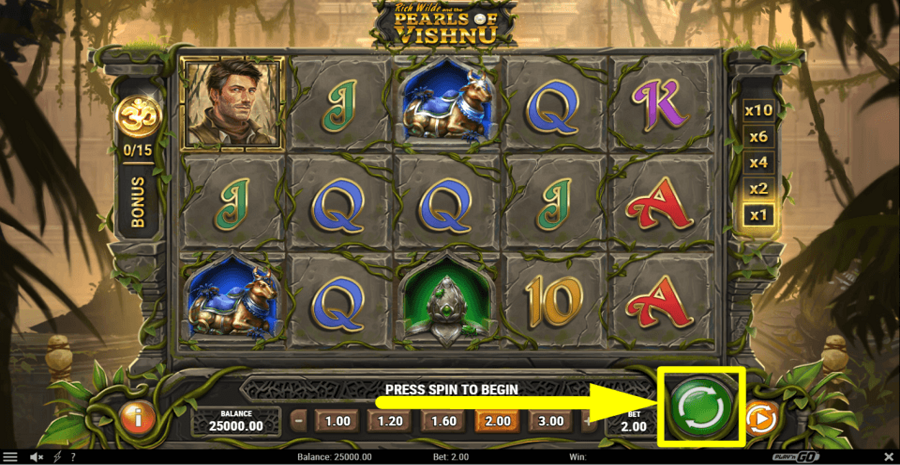 Rich Wilde And The Pearls Of Vishnu Spin Button