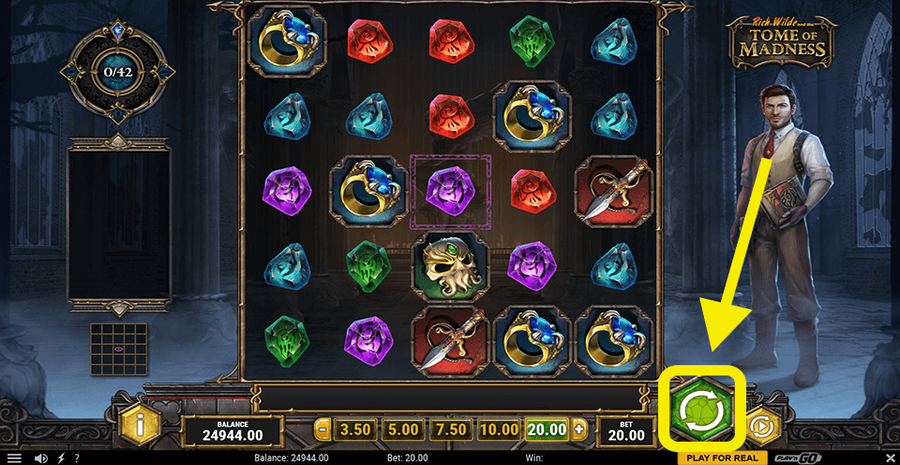 Rich Wilde And The Tome Of Madness Spin