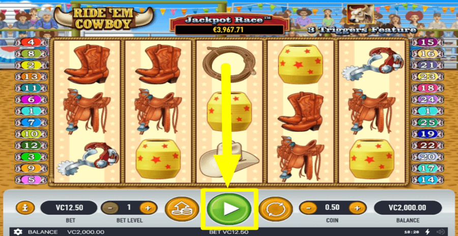Ride Em Cowboy Play Button