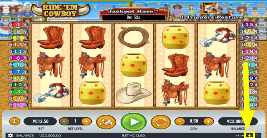 Ride Em Cowboy Quick Spin Feature