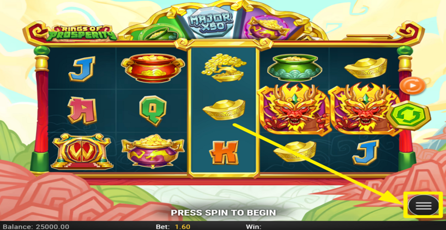 Rings Of Prosperity Choose Bet