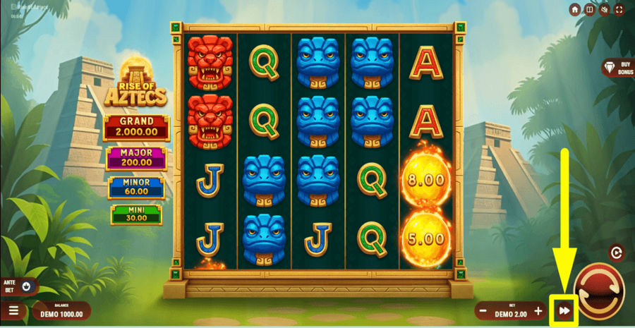 Rise Of Aztecs Turbo Feature