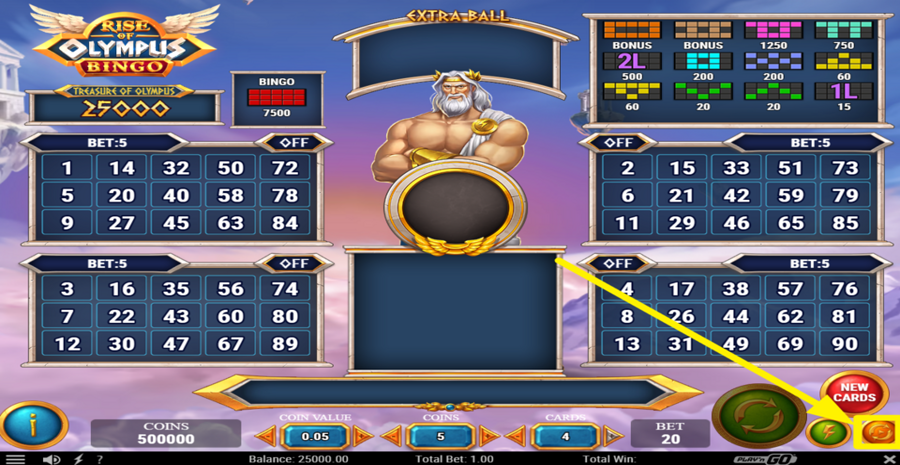 Rise Of Olympus Bingo Autoplay