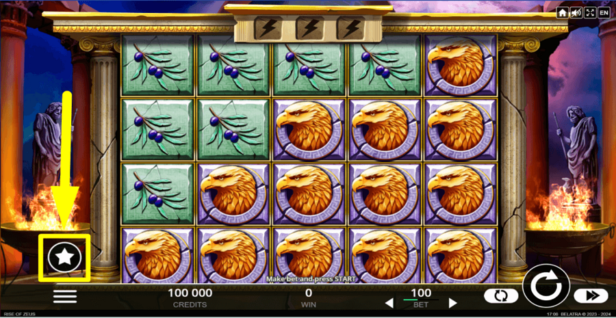 Rise Of Zeus Buy Feature