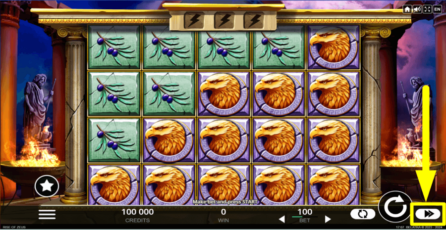 Rise Of Zeus Turbo Feature