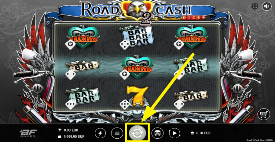 Road 2 Cash Dice Spin