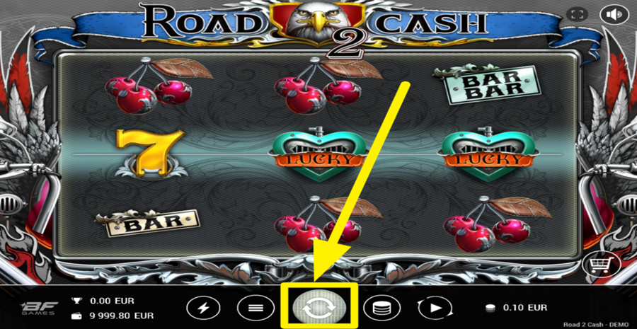Road 2 Cash Spin Button