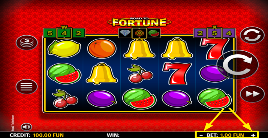 Road To Fortune Adjust Bet