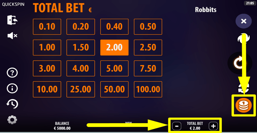 Robbits Bet Value