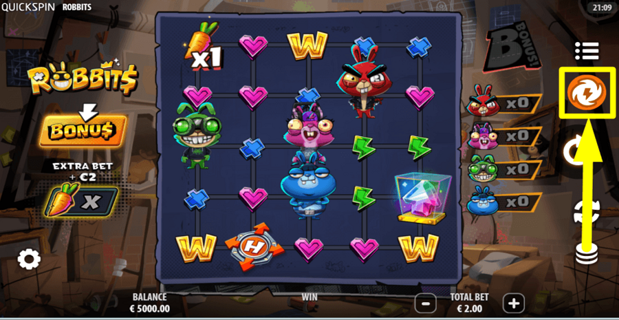 Robbits Turbo Feature