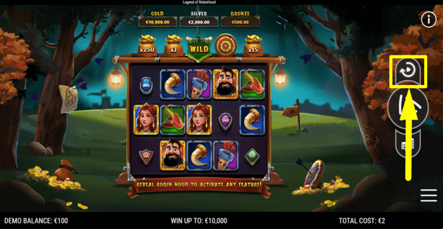 Robin Hood Riches Autoplay Feature