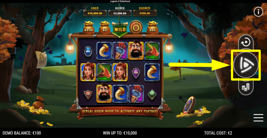 Robin Hood Riches Play Button