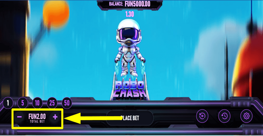 Robo Crash Bet Value