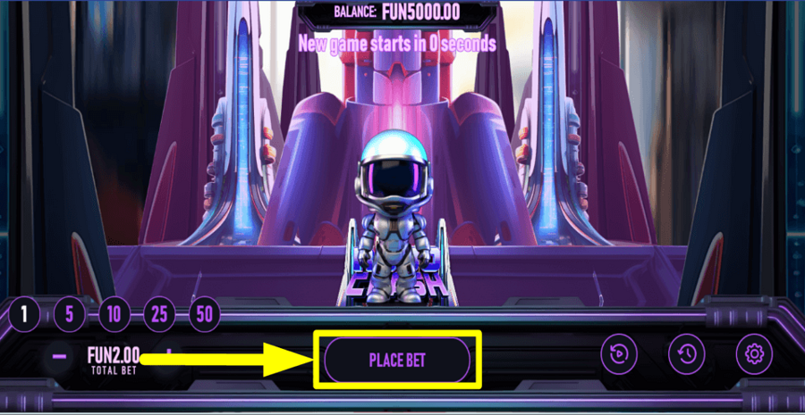 Robo Crash Play Button