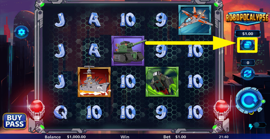 Robopocalypse Adjust Bet