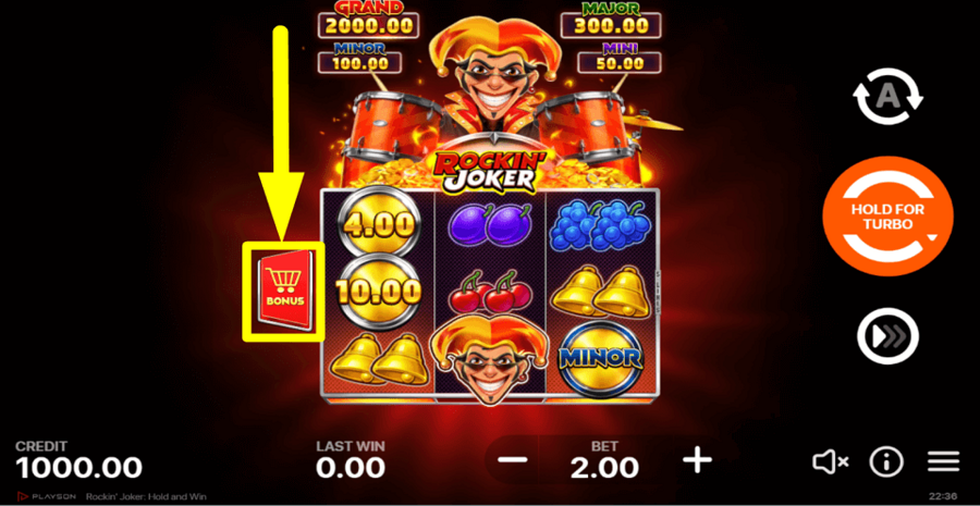 Rockin Joker Hold And Win Buy Feature