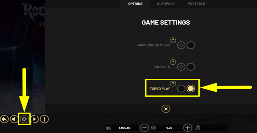 Rockstar World Tour Turbo Play Feature