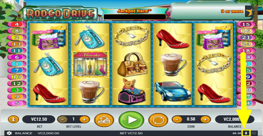 Rodeo Drive Quick Spin Feature