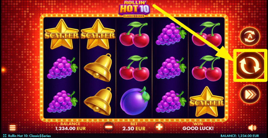 Rollin Hot 10 Classic Series Spin