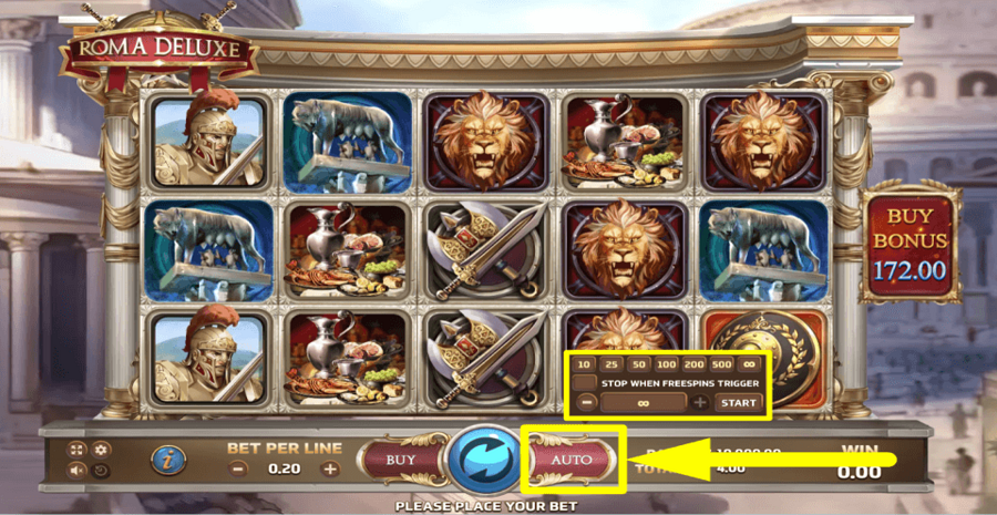 Roma Deluxe Autoplay Feature
