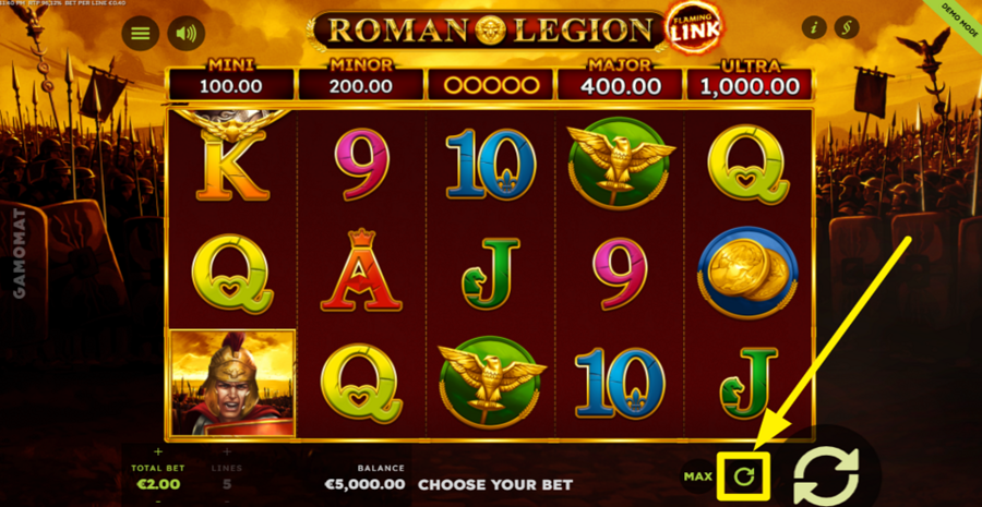 Roman Legion Flaming Link Autoplay